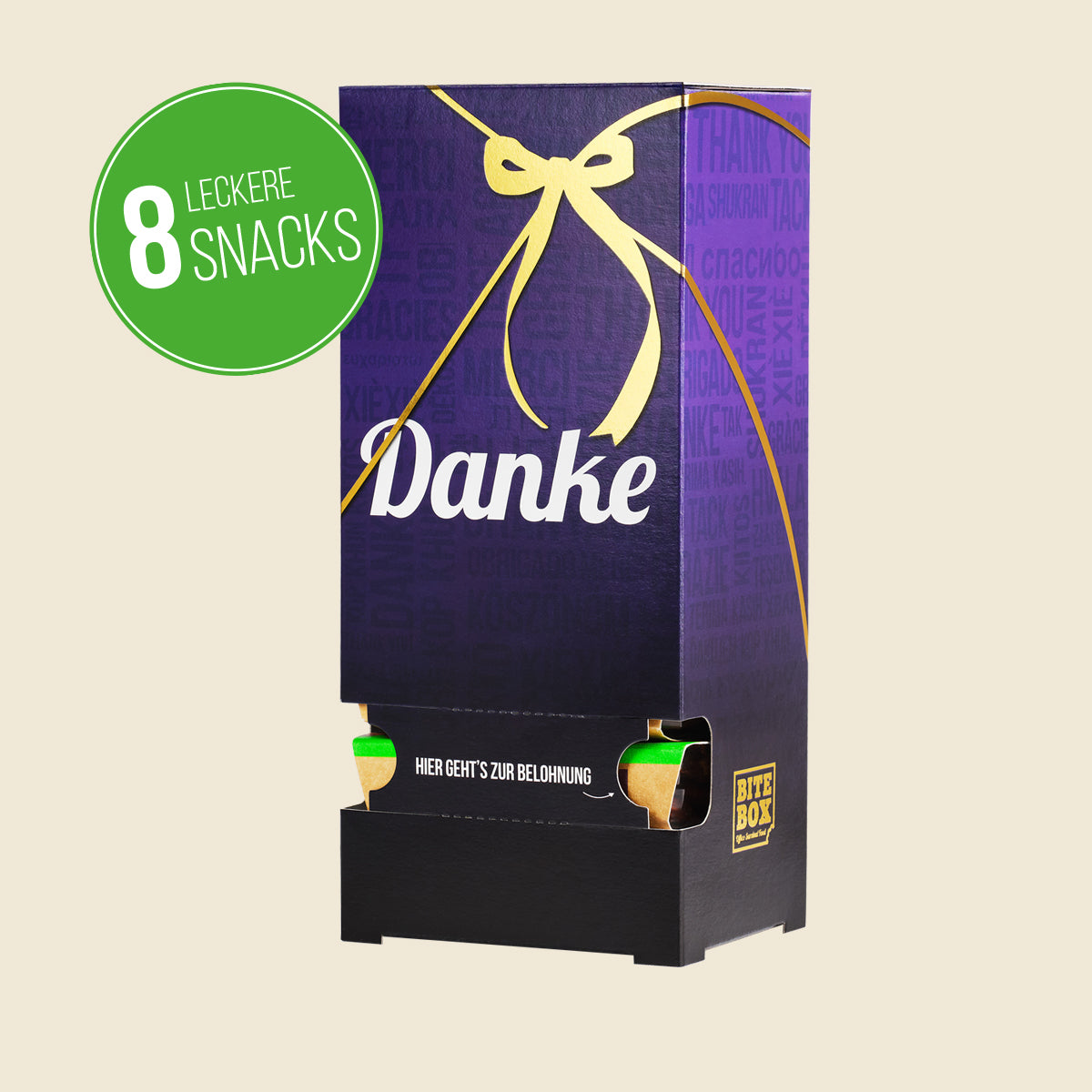 BiteBox 8er Geschenkset Danke, echtes Produktfoto