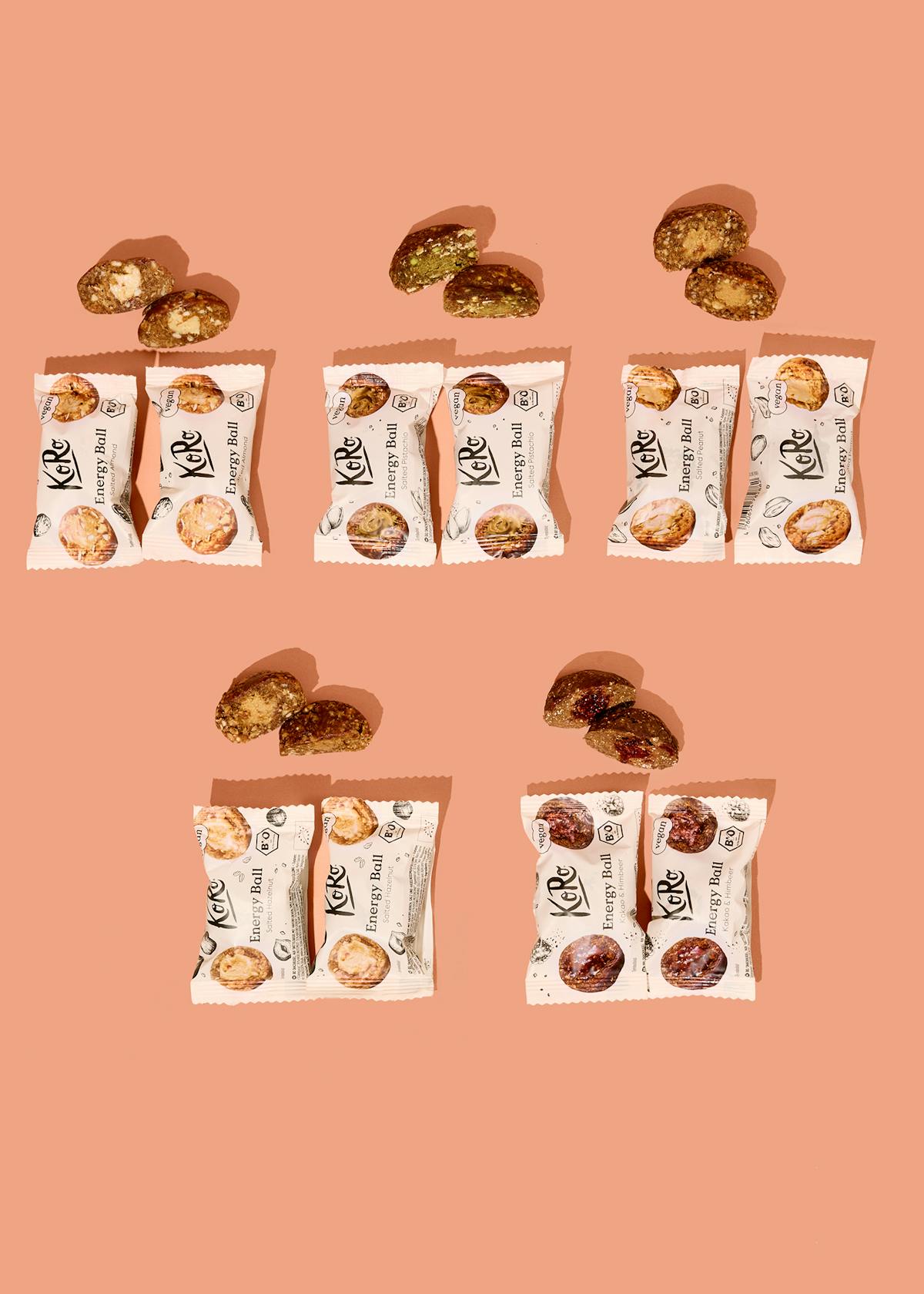 KoRo Bio Energy Ball Probierset, echtes Produktfoto